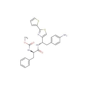 methyl ((R)-1-(((S)-2-(4-aminophenyl)-1-(2-(thiophen-2-yl)thiazol-4-yl)ethyl)amino)-1-oxo-3-phenylpropan-2-yl)carbamate