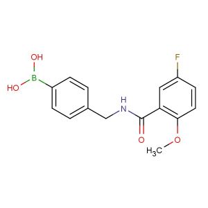 (4-((5-fluoro-2-methoxybenzamido)methyl)phenyl)boronic acid
