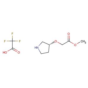 methyl (R)-2-(pyrrolidin-3-yloxy)acetate 2,2,2-trifluoroacetic acid