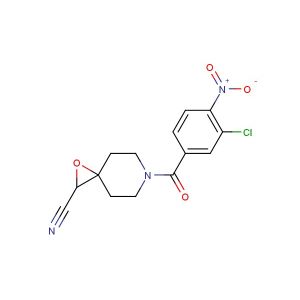 6-(3-chloro-4-nitrobenzoyl)-1-oxa-6-azaspiro[2.5]octane-2-carbonitrile