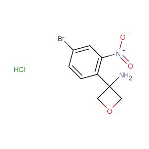 3-(4-bromo-2-nitrophenyl)oxetan-3-amine hydrochloride