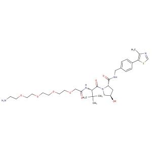 (S,R,S)-AHPC-PEG4-NH2  (Synonyms: VH032-PEG4-NH2; VHL Ligand-Linker Conjugates 4 ; E3 ligase Ligand-Linker Conjugates 7 Free Base)