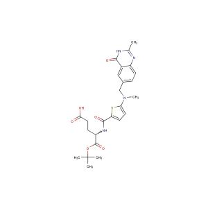 (S)-5-(tert-butoxy)-4-(5-(methyl((2-methyl-4-oxo-3,4-dihydroquinazolin-6-yl)methyl)amino)thiophene-2-carboxamido)-5-oxopentanoic acid