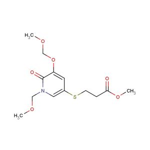 methyl 3-((5-(methoxymethoxy)-1-(methoxymethyl)-6-oxo-1,6-dihydropyridin-3-yl)thio)propanoate