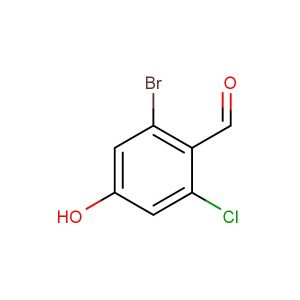 2-bromo-6-chloro-4-hydroxybenzaldehyde