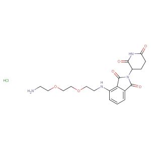 Thalidomide-PEG2-C2-NH2 hydrochloride  (Synonyms: Thalidomide-NH-PEG2-C2-NH2 hydrochloride)