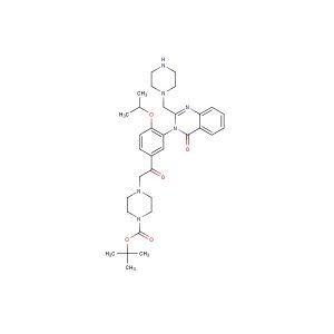 tert-butyl 4-(2-(4-isopropoxy-3-(4-oxo-2-(piperazin-1-ylmethyl)quinazolin-3(4H)-yl)phenyl)-2-oxoethyl)piperazine-1-carboxylate