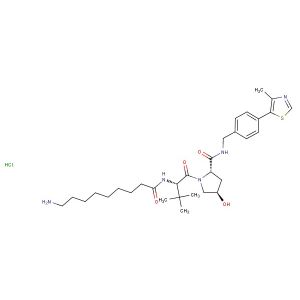 (S,R,S)-AHPC-C8-NH2 hydrochloride  (Synonyms: VH032-C8-NH2 hydrochloride)