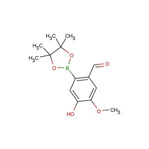 4-hydroxy-5-methoxy-2-(4,4,5,5-tetramethyl-1,3,2-dioxaborolan-2-yl)benzaldehyde