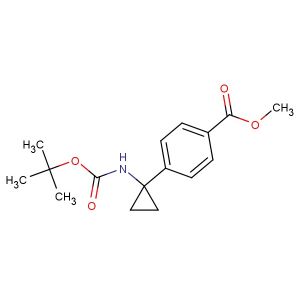 methyl 4-(1-((tert-butoxycarbonyl)amino)cyclopropyl)benzoate