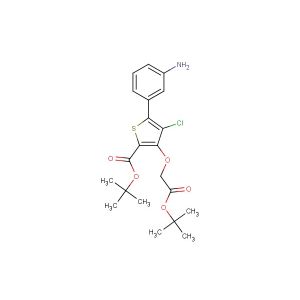 tert-butyl 5-(3-aminophenyl)-3-(2-(tert-butoxy)-2-oxoethoxy)-4-chlorothiophene-2-carboxylate