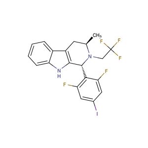 (1R,3R)-1-(2,6-difluoro-4-iodophenyl)-3-methyl-2-(2,2,2-trifluoroethyl)-2,3,4,9-tetrahydro-1H-pyrido[3,4-b]indole