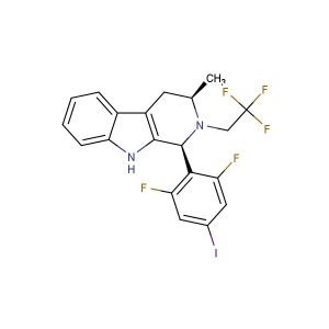 (1S,3R)-1-(2,6-difluoro-4-iodophenyl)-3-methyl-2-(2,2,2-trifluoroethyl)-2,3,4,9-tetrahydro-1H-pyrido[3,4-b]indole