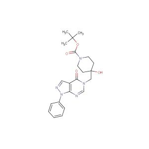 tert-butyl 4-hydroxy-4-((4-oxo-1-phenyl-1H-pyrazolo[3,4-d]pyrimidin-5(4H)-yl)methyl)piperidine-1-carboxylate
