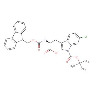 (S)-2-((((9H-fluoren-9-yl)methoxy)carbonyl)amino)-3-(1-(tert-butoxycarbonyl)-6-chloro-1H-indol-3-yl)propanoic acid