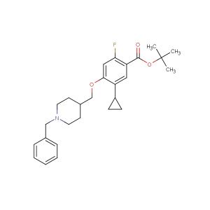 tert-butyl 4-((1-benzylpiperidin-4-yl)methoxy)-5-cyclopropyl-2-fluorobenzoate