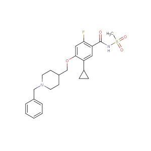 4-((1-benzylpiperidin-4-yl)methoxy)-5-cyclopropyl-2-fluoro-N-(methylsulfonyl)benzamide