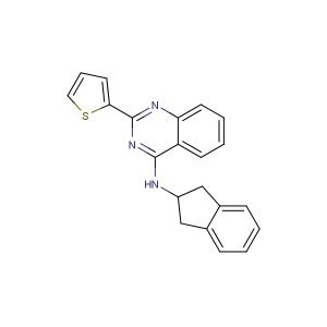N-(2,3-dihydro-1H-inden-2-yl)-2-(thiophen-2-yl)quinazolin-4-amine