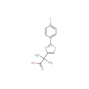 2-(2-(4-fluorophenyl)thiazol-4-yl)-2-methylpropanoic acid