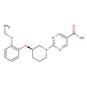 (R)-2-(3-(2-ethoxyphenoxy)piperidin-1-yl)pyrimidine-5-carboxylic acid