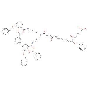 18-(benzyloxy)-7-(3-(2,3-bis(benzyloxy)benzamido)propyl)-1-(2,3-bis(benzyloxy)phenyl)-1,8,11,19-tetraoxo-2,7,12,18-tetraazatricosan-23-oic acid