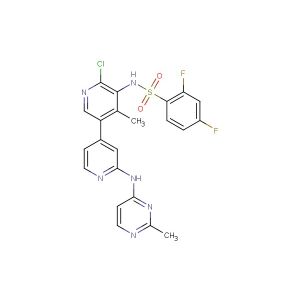 N-(6-chloro-4-methyl-2'-((2-methylpyrimidin-4-yl)amino)-[3,4'-bipyridin]-5-yl)-2,4-difluorobenzenesulfonamide