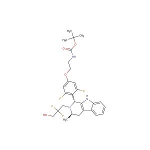 tert-butyl (2-(4-((1R,3R)-2-(2,2-difluoro-3-hydroxypropyl)-3-methyl-2,3,4,9-tetrahydro-1H-pyrido[3,4-b]indol-1-yl)-3,5-difluorophenoxy)ethyl)carbamate