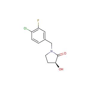 (S)-1-(4-chloro-3-fluorobenzyl)-3-hydroxypyrrolidin-2-one