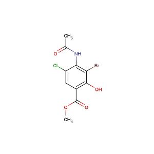 methyl 4-acetamido-3-bromo-5-chloro-2-hydroxybenzoate
