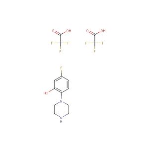 5-fluoro-2-(piperazin-1-yl)phenol bis(2,2,2-trifluoroacetate)