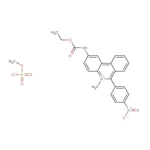 2-((ethoxycarbonyl)amino)-5-methyl-6-(4-nitrophenyl)phenanthridin-5-ium methyl sulfate