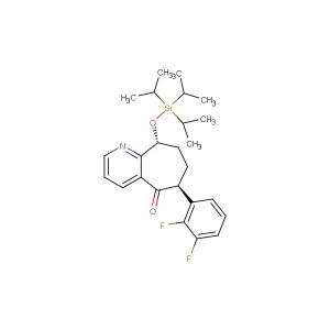 (6S,9R)-6-(2,3-difluorophenyl)-6,7,8,9-tetrahydro-9-[[tris(1-methylethyl)silyl]oxy]-5H-cyclohepta[b]pyridin-5-one