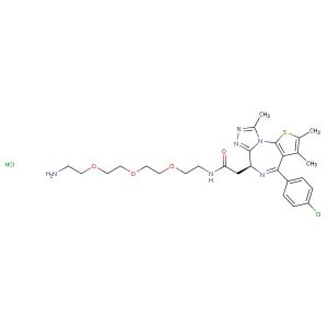 (S)-N-(2-(2-(2-(2-aminoethoxy)ethoxy)ethoxy)ethyl)-2-(4-(4-chlorophenyl)-2,3,9-trimethyl-6H-thieno[3,2-f][1,2,4]triazolo[4,3-a][1,4]diazepin-6-yl)acetamide hydrochloride