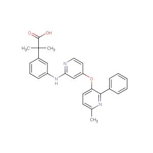 2-methyl-2-(3-((4-((6-methyl-2-phenylpyridin-3-yl)oxy)pyridin-2-yl)amino)phenyl)propanoic acid