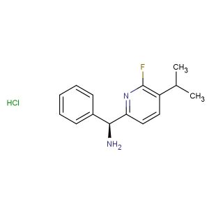 (S)-(6-fluoro-5-isopropylpyridin-2-yl)(phenyl)methanamine HCl