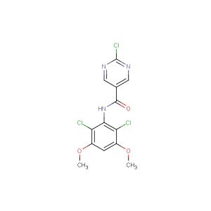2-chloro-N-(2,6-dichloro-3,5-dimethoxyphenyl)pyrimidine-5-carboxamide
