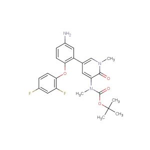 tert-butyl (5-(5-amino-2-(2,4-difluorophenoxy)phenyl)-1-methyl-2-oxo-1,2-dihydropyridin-3-yl)(methyl)carbamate