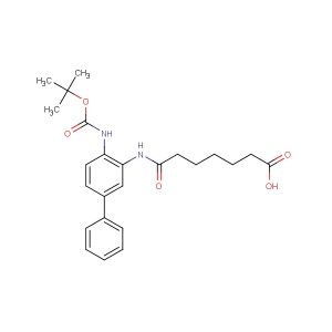 7-((4-((tert-butoxycarbonyl)amino)-[1,1'-biphenyl]-3-yl)amino)-7-oxoheptanoic acid