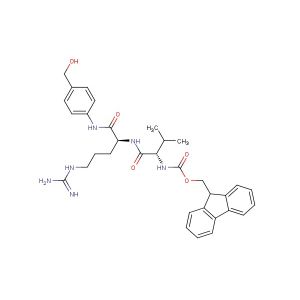 (9H-fluoren-9-yl)methyl (S)-1-((S)-5-guanidino-1-(4-(hydroxymethyl)phenylamino)-1-oxopentan-2-ylamino)-3-methyl-1-oxobutan-2-ylcarbamate