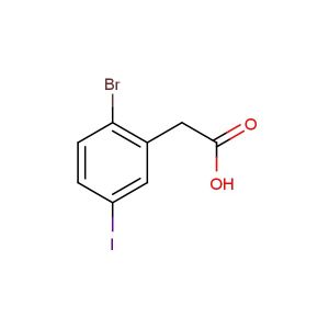 2-Bromo-5-iodobenzeneacetic acid