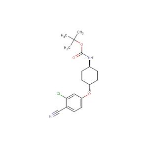 1,1-dimethylethyl N-[trans-4-(3-chloro-4-cyanophenoxy)cyclohexyl]carbamate