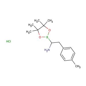 1-(4,4,5,5-tetramethyl-1,3,2-dioxaborolan-2-yl)-2-(p-tolyl)ethan-1-amine hydrochloride