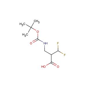 2-(((tert-butoxycarbonyl)amino)methyl)-3,3-difluoropropanoic acid