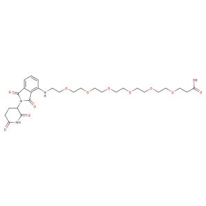 Pomalidomide-PEG6-C2-COOH(Synonyms: Pomalidomide-PEG6-COOH)