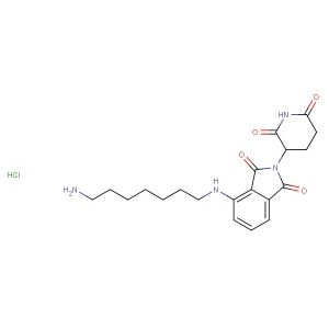 Pomalidomide-C7-NH2 hydrochloride(Synonyms: Pomalidomide 4'-alkylC7-amine hydrochloride)