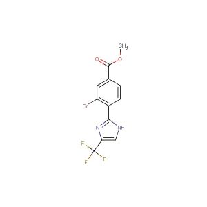 methyl 3-bromo-4-(4-(trifluoromethyl)-1H-imidazol-2-yl)benzoate