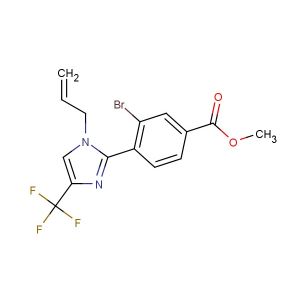 methyl 4-(1-allyl-4-(trifluoromethyl)-1H-imidazol-2-yl)-3-bromobenzoate