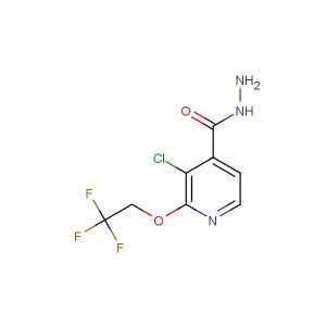 3-chloro-2-(2,2,2-trifluoroethoxy)isonicotinohydrazide