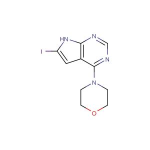 4-(6-iodo-7H-pyrrolo[2,3-d]pyrimidin-4-yl)morpholine