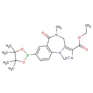 ethyl 5-methyl-6-oxo-8-(4,4,5,5-tetramethyl-1,3,2-dioxaborolan-2-yl)-5,6-dihydro-4H-benzo[f]imidazo[1,5-a][1,4]diazepine-3-carboxylate